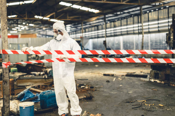Professional Sewage Cleanup technician working in Charleston, SC